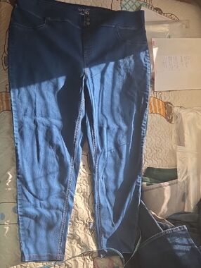 Terra & Sky Blue Skinny High-Rise Jeans